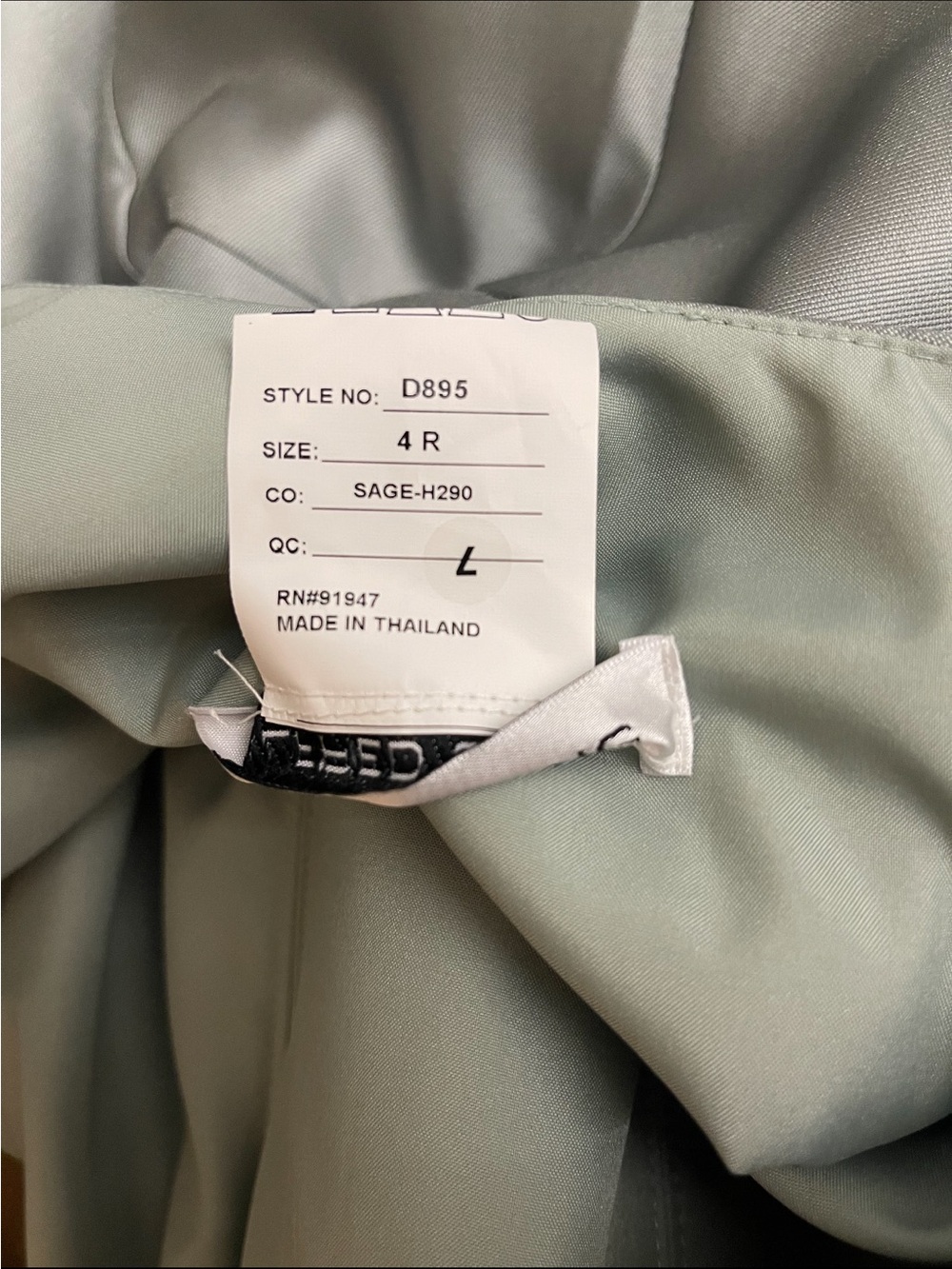 Alfred Sung- Satin Olive Maxi Dress NWT - Picture 11 of 11